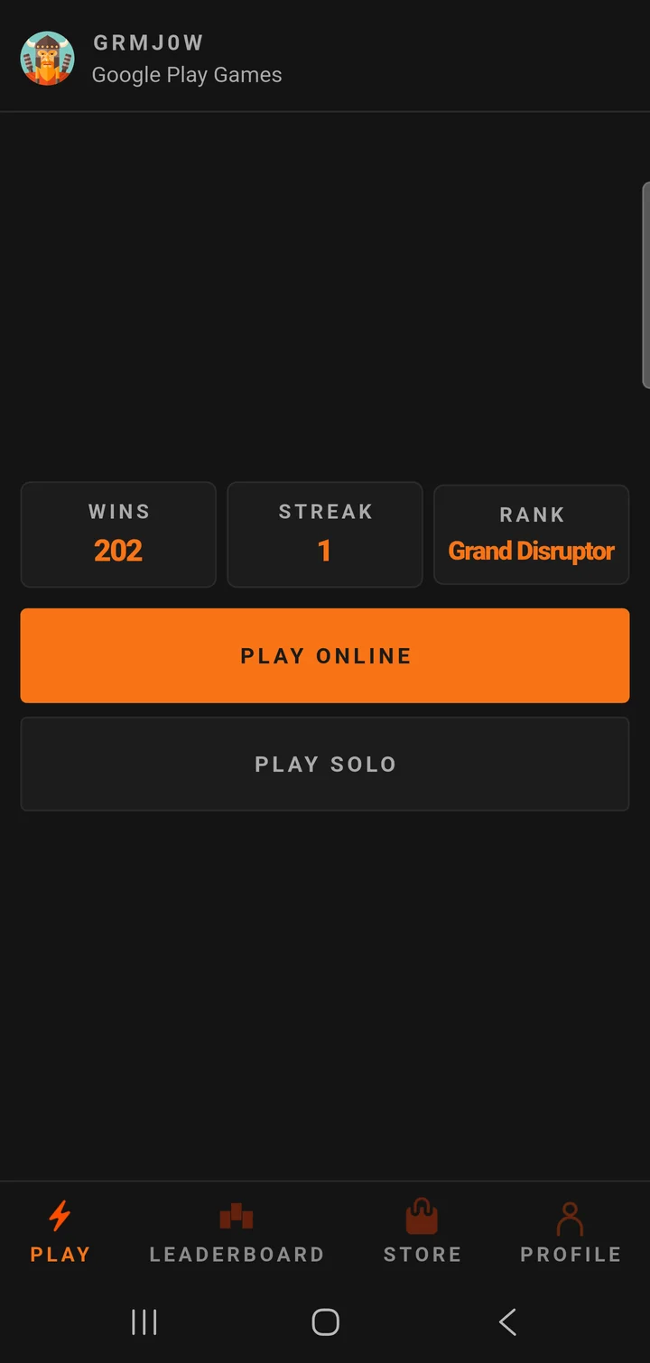 Play screen